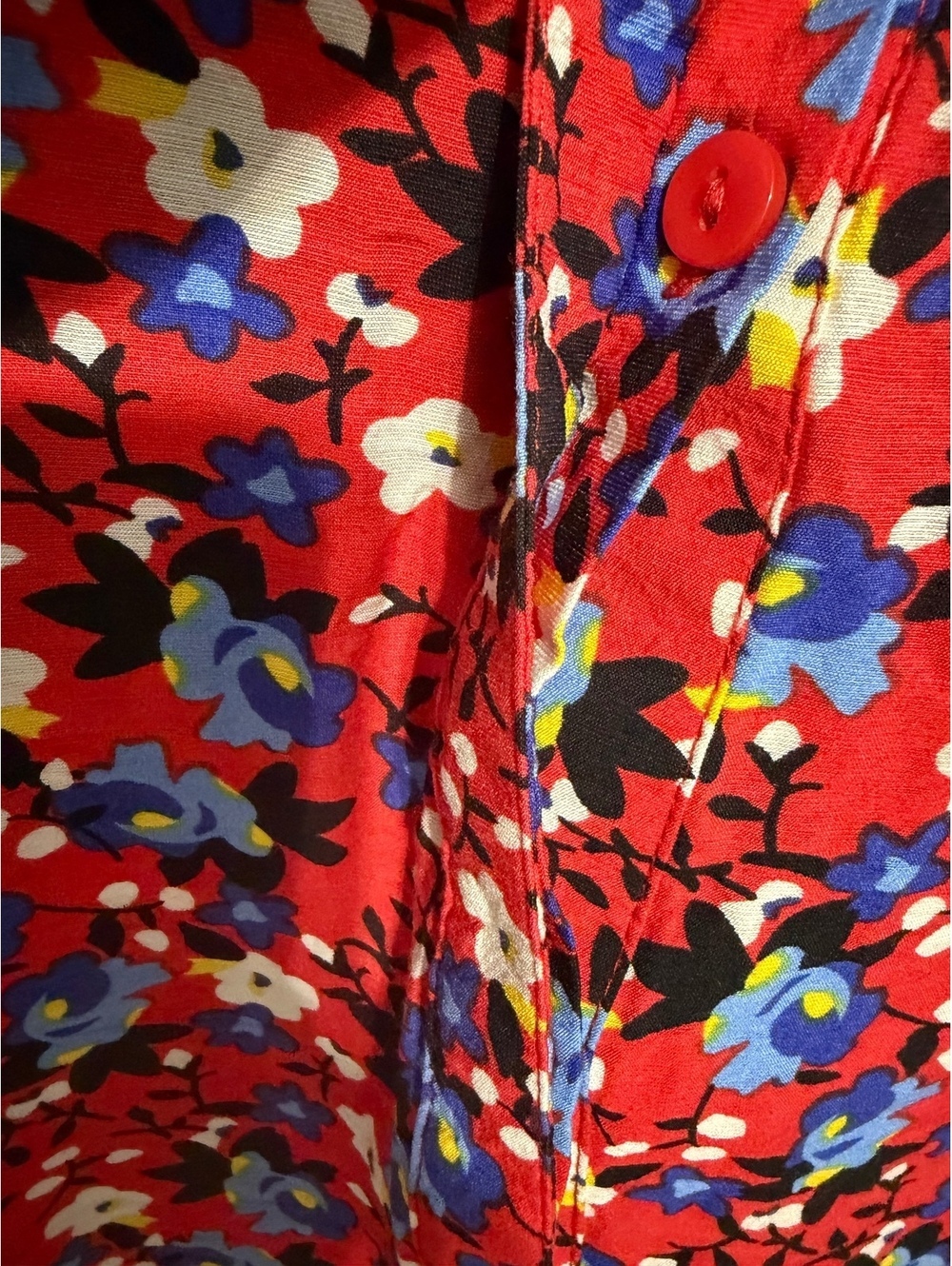 Jack’s Girlfriend Short Sleeve Button Up Collared Floral Shirt Women's Size XXL - Picture 5 of 7